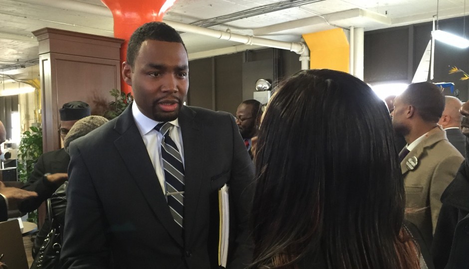 Doug Oliver following the first mayoral forum of the 2015 campaign.