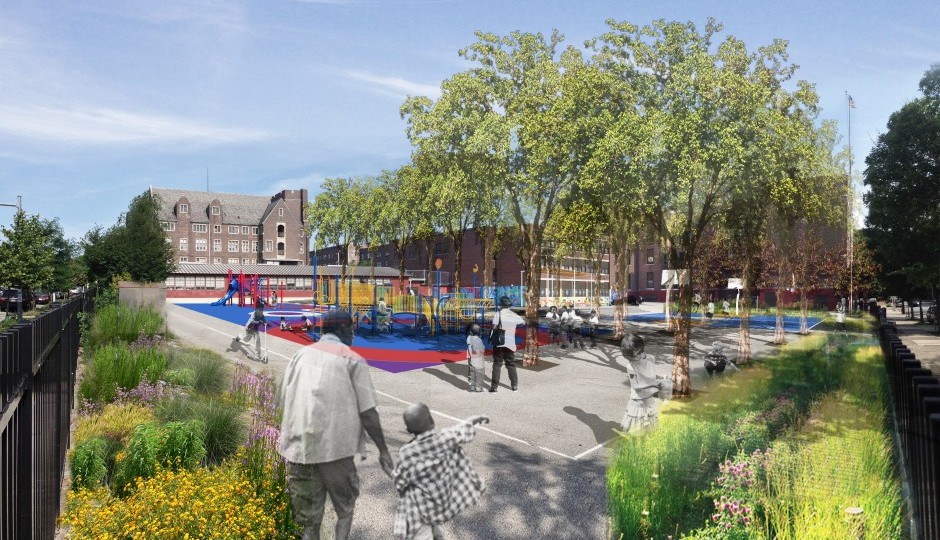 Design for Lea Elementary's schoolyard. | Rendering courtesy of West Philly Coalition for Neighborhood Schools