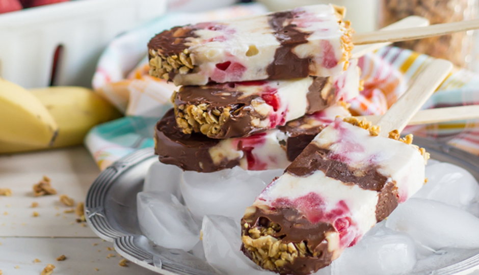 Nutella Yogurt Parfait Popsicles