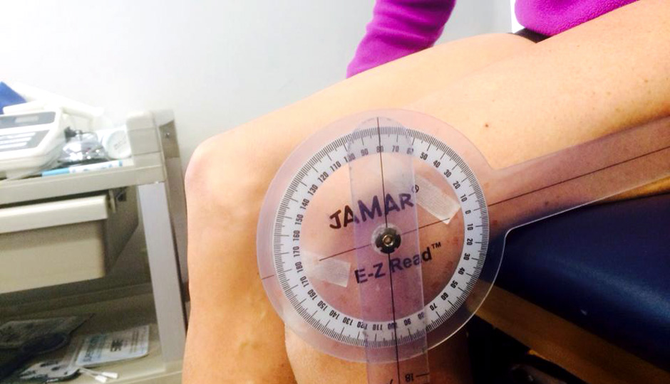 Cecily Tynan at physical therapy | Photo via Facebook