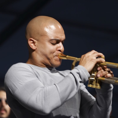 Irvin Mayfleld performs with the New Orleans Jazz Orchestra on TK. 