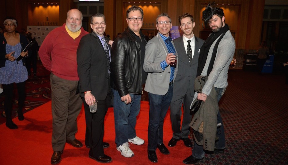 Guests at last year's LGBT Flower Show Party.