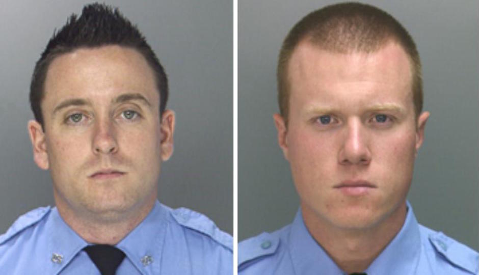 Officers Sean McKnight and Kevin Robinson.