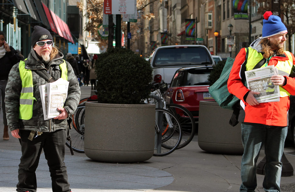 One Step Away vendor Charles (left) and the author | Photo: Ashley Gerhart, One Step Away