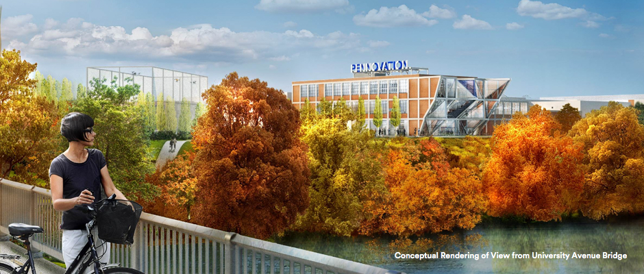 View from the University Avenue Bridge