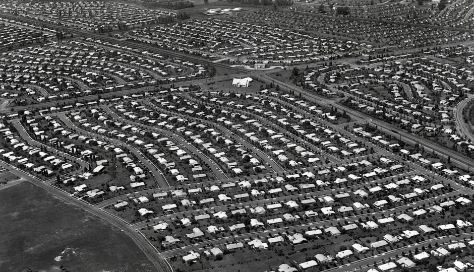 Suburban sprawl was born in Levittown, and it continues to grow in the Philadelphia region. | Shutterstock.com