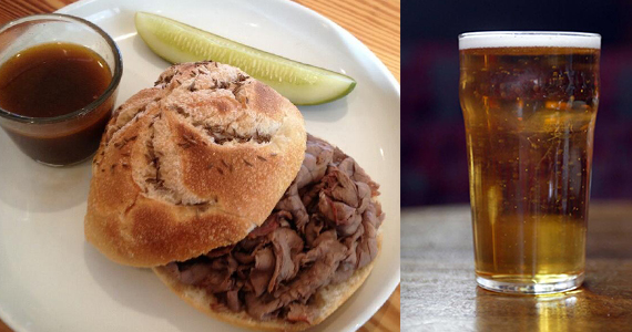 JG Domestic's Beef on Weck and german style lager