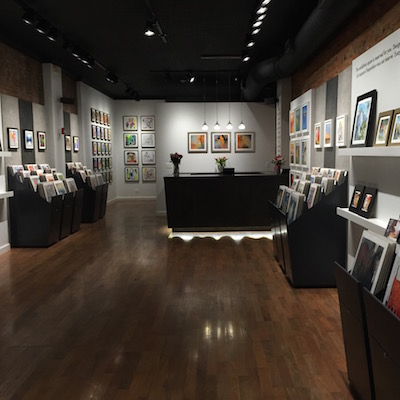 The gallery space on 13th Street in Midtown Village.