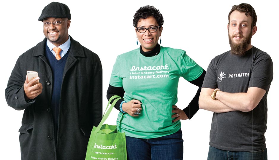 From left: Dario Kelly, Juana Serrano, and Ryan Zipkas. Photography by Claudia Gavin.