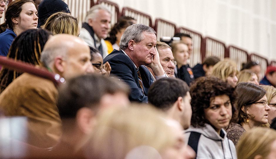Kenney at the Neumann-Goretti game. Photograph by Christopher Leaman