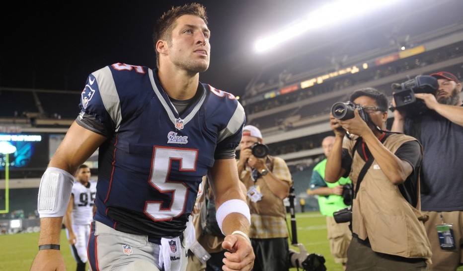 Tim Tebow. Photo courtesy of USA Today.