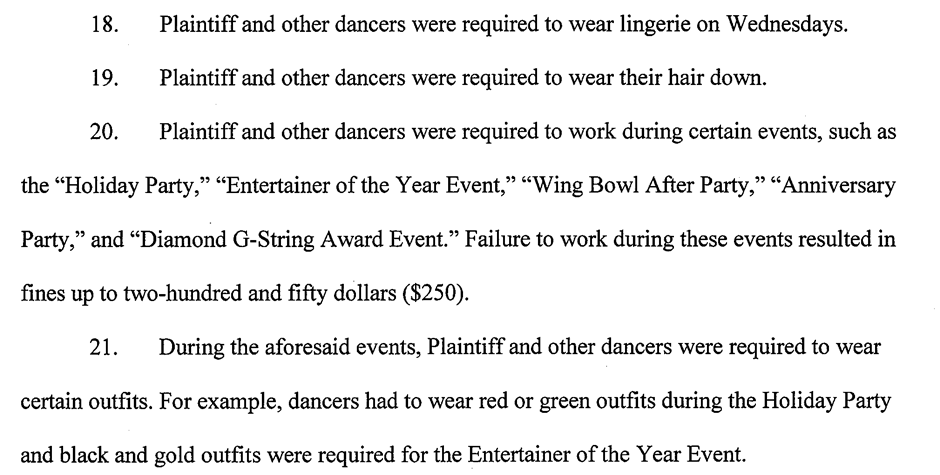 Some allegations from the lawsuit filed against Delilah's Den last month.