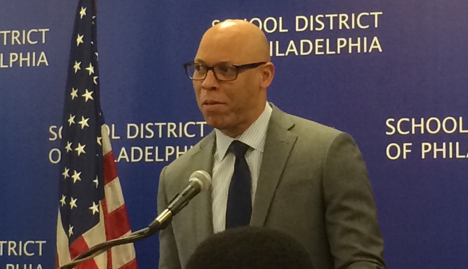 Supt. William Hite spoke to reporters, unveiling "Action Plan 3.0."