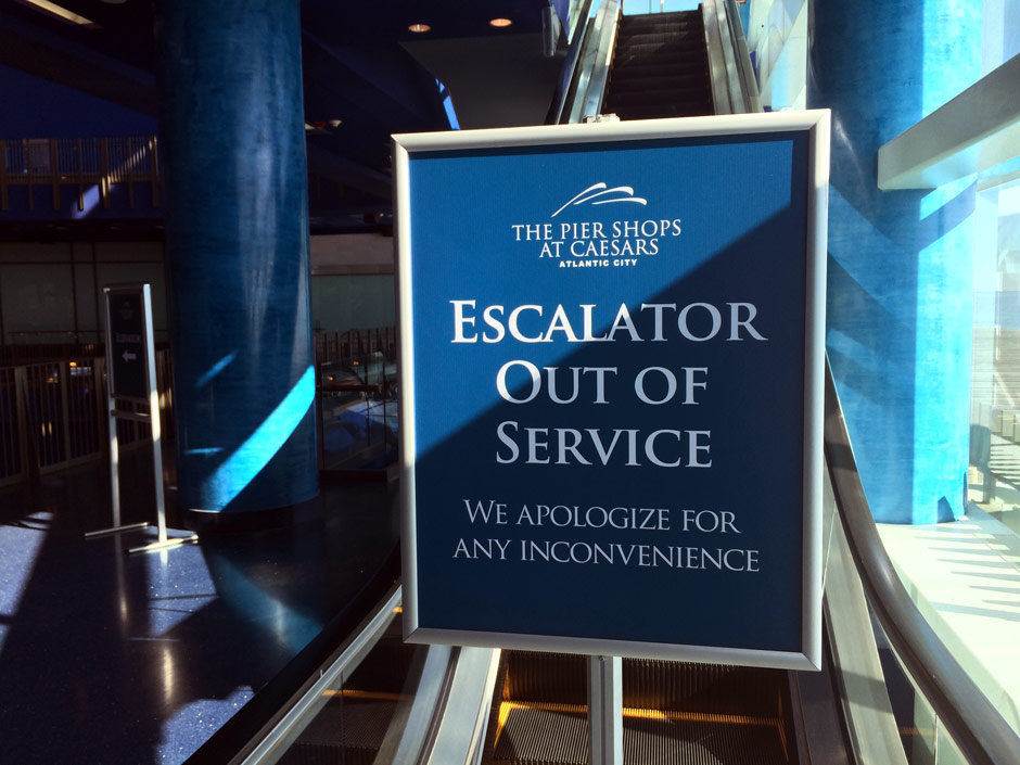 Pier Shops escalator