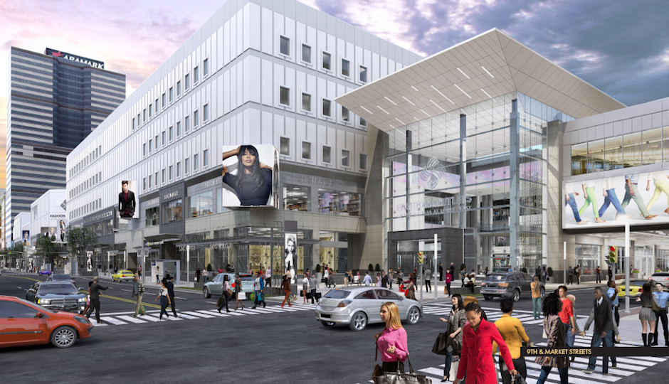 Is that The Gallery? No. It's the Fashion Outlets of Philadelphia | Image courtesy of PREIT