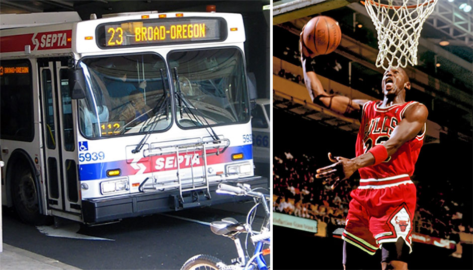 SEPTA Route 23 Bus and Michael Jordan