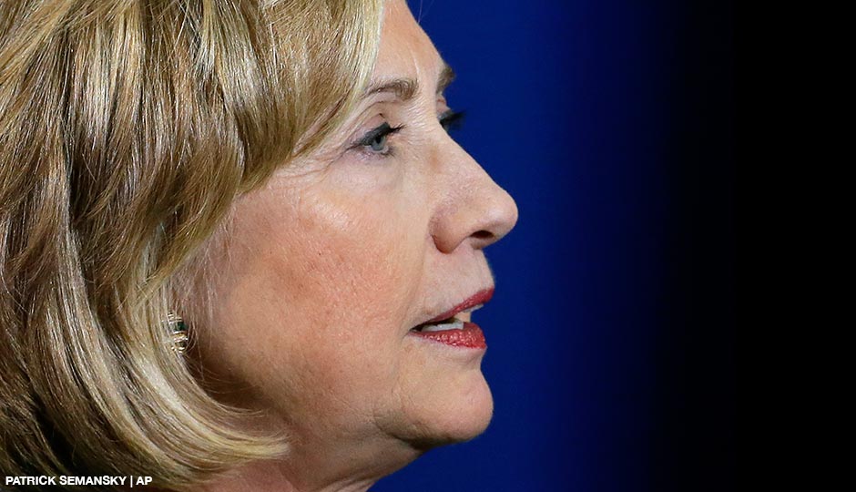 Hillary Rodham Clinton campaigns for Maryland Democratic gubernatorial candidate, Lt. Gov. Anthony Brown, during a rally at the University of Maryland, Thursday, Oct. 30, 2014, in College Park, Md.