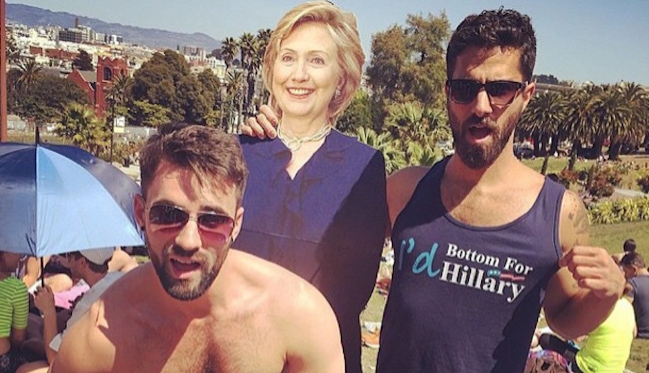 From @bottomforhillary's Instagram account.