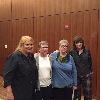 Jane Kelly and MJ Harrison with the Indigo Girls.