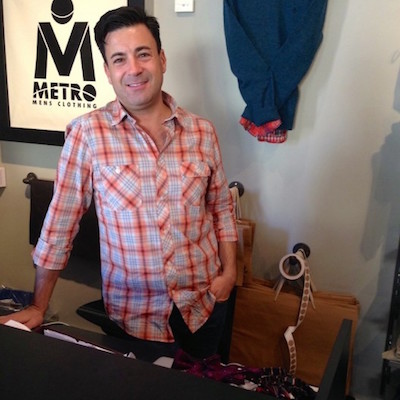 Tom Longo Jr., owner of Metro Men's Clothing, which is hosting this month's QOTA in South Philly.