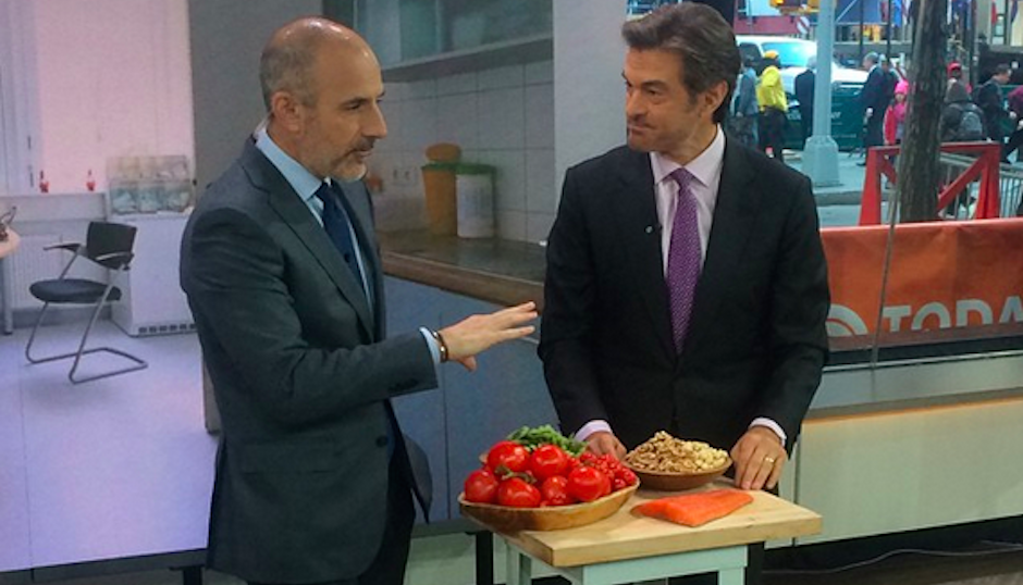 Dr. Oz, seen here with Today show anchor Matt Lauer, is under attack for promoting questionable medical treatments.