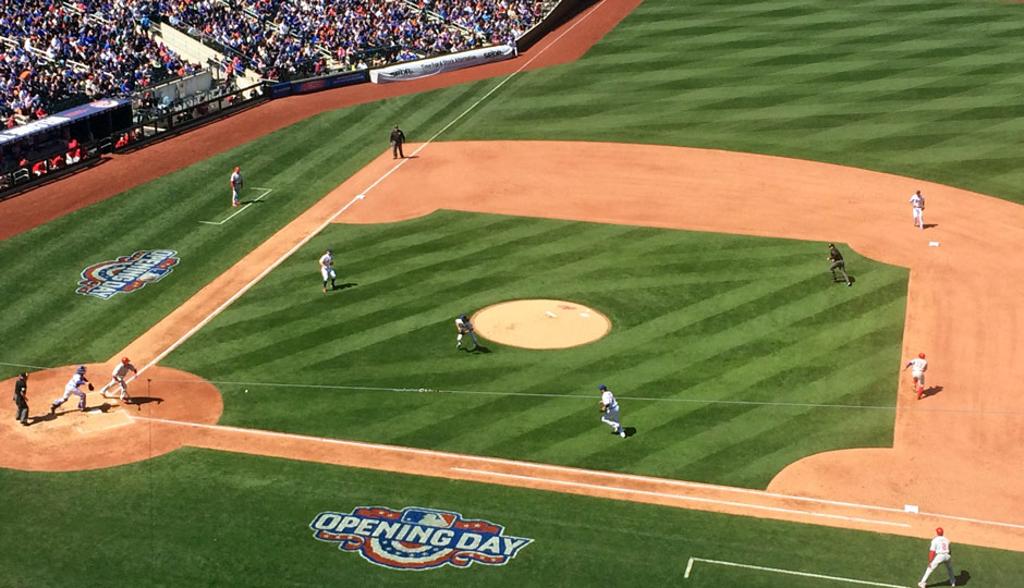 The old infield, during the 2015 season.