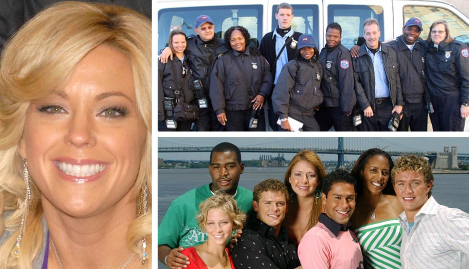 Kate Gosselin | Shutterstock.com; Parking Wars | aetv.com; Real World Philadelphia cast | mtv.com