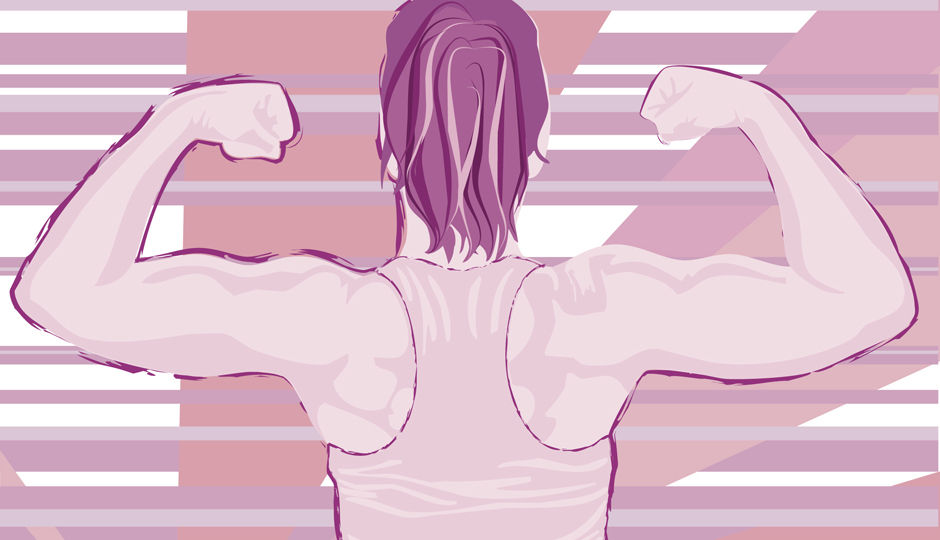 pull up woman illo