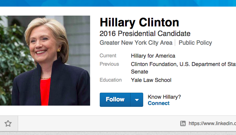 Hillary's resume is better than yours.