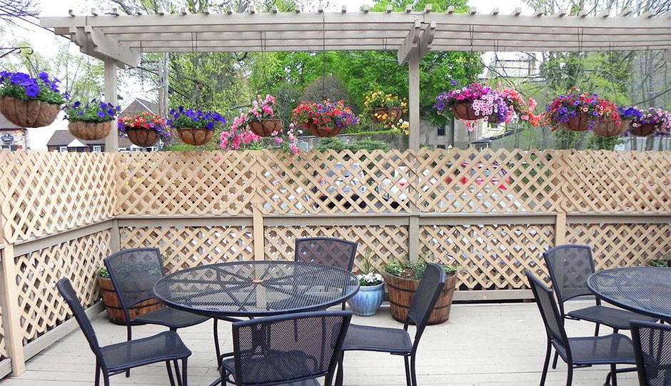 New outdoor deck at Mica.