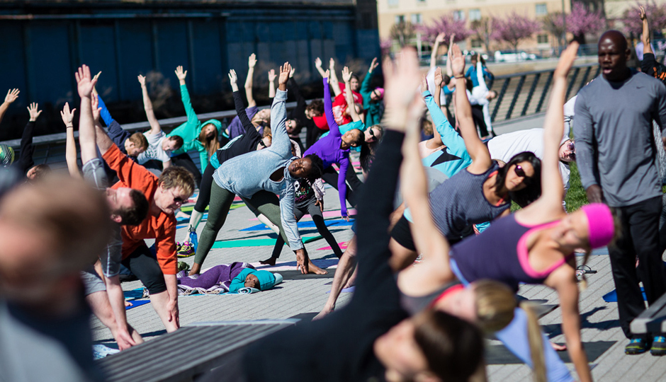 Yoga on the Pier | Photo by Matt Stanley