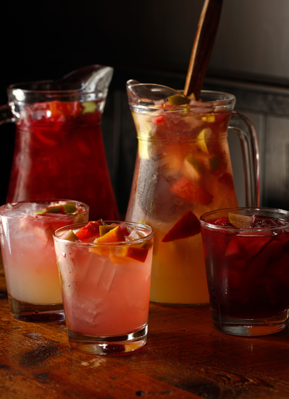 Red and white sangria at Jamonera.