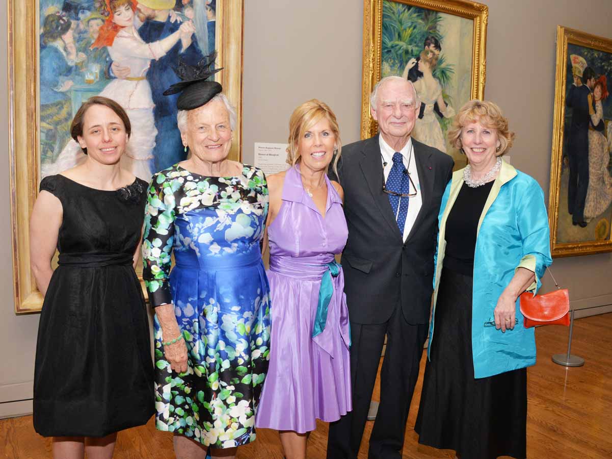 From left: Jennifer Thompson, Curator, Philadelphia Museum of Art; Hannah Henderson, Trustee Emeritus, Board of Trustees, Philadelphia Museum of Art; Sally Sharkey; H. F. "Gerry" Lenfest, Chair Trustee of the Philadelphia Museum of Art; and Gail Harrity, appointed President and COO of the Philadelphia Museum of Art