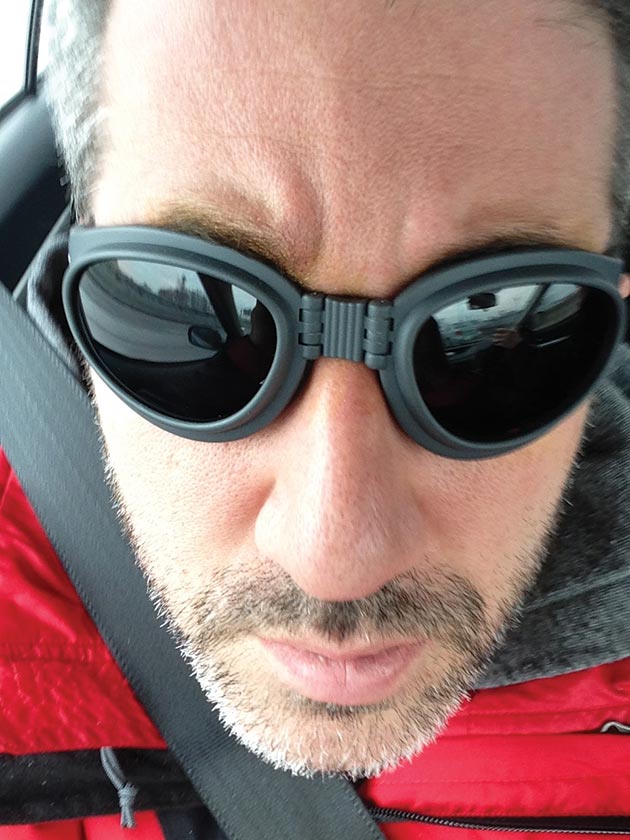 Chef/restaurateur Michael Solomonov after laser eye surgery, January 10, 2015.