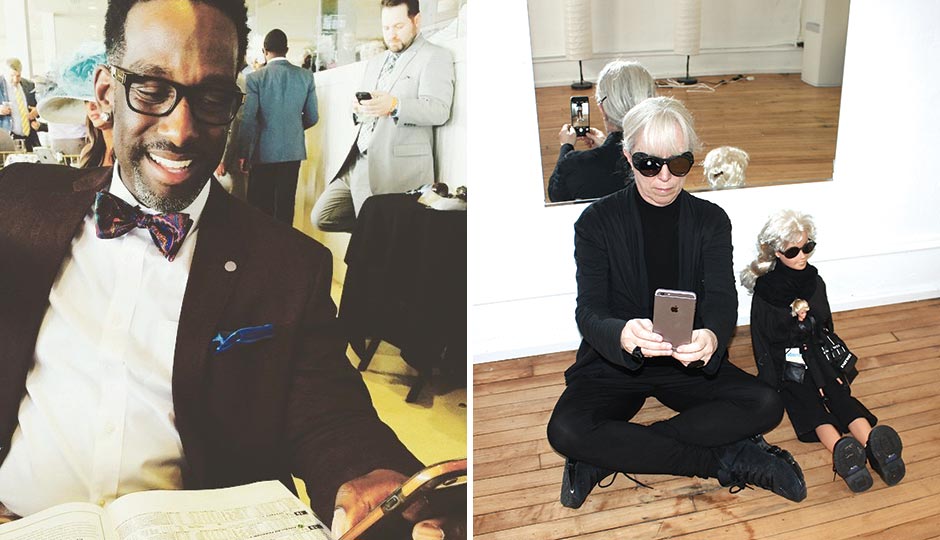 Left: Shawn Stockman, Boyz II Men. Right: Ann Gitter, Knit Wit.