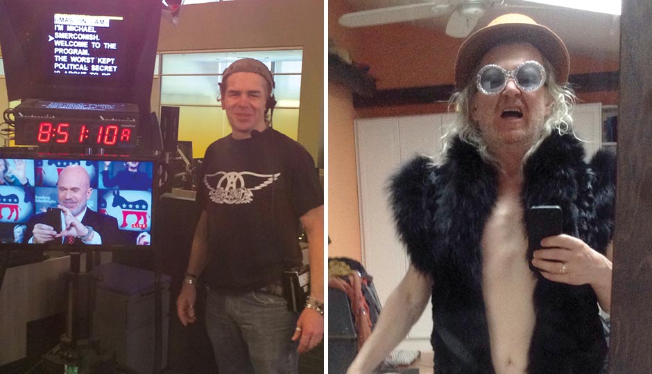 TV and radio host Michael Smerconish. Right: Fergie’s Pub’s Fergie Carey.