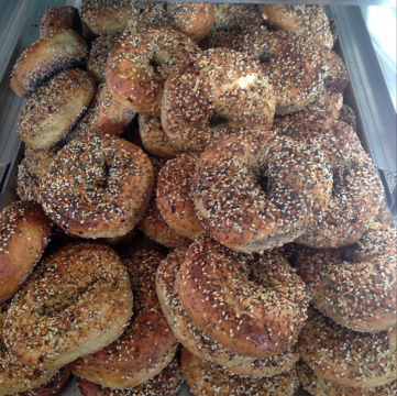 Everything bagels from Philly Style Bagels.