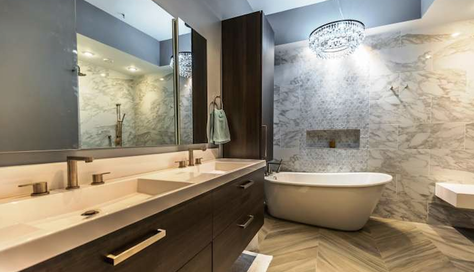That bathroom, though. | Images by TREND via Redfin/Coldwell Banker, Old City