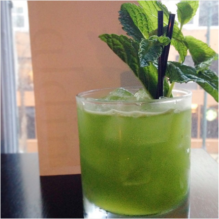 Gin, Cucumber, Mint, Lime at Aldine.