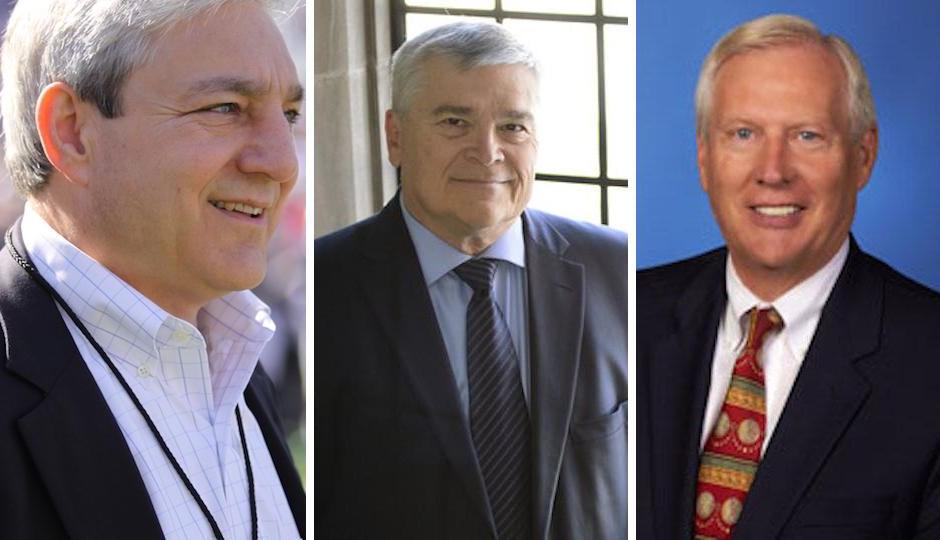 From left: Graham Spanier, Eric Barron, Ridney Erickson.
