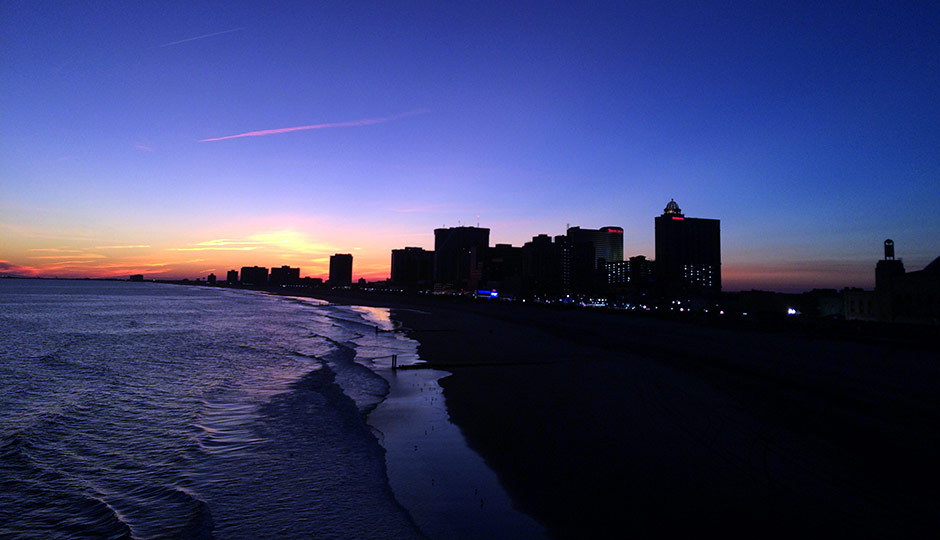 Atlantic City at dusk, November 2014