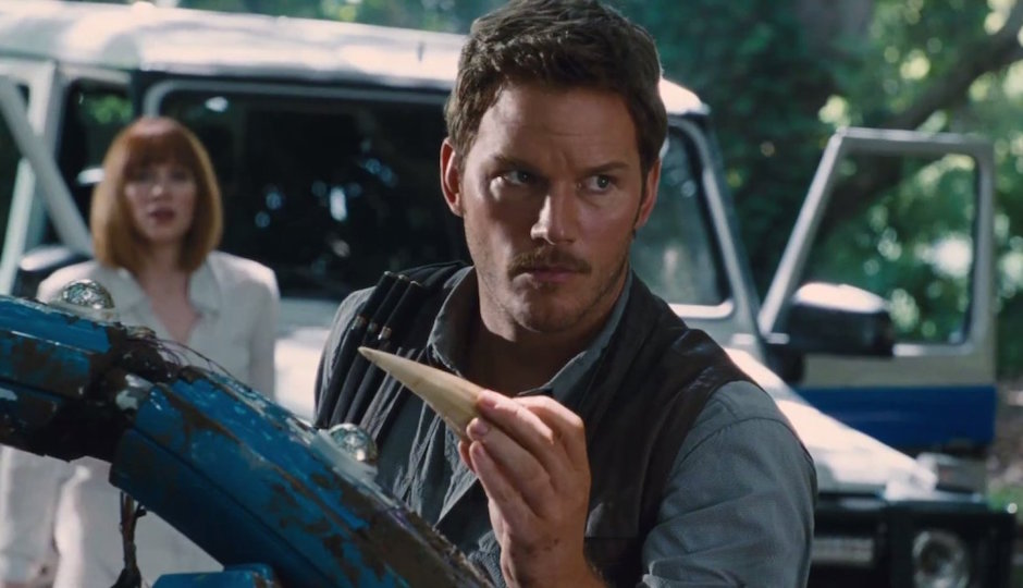 Chris Pratt in Jurassic World, hitting theaters TK. 