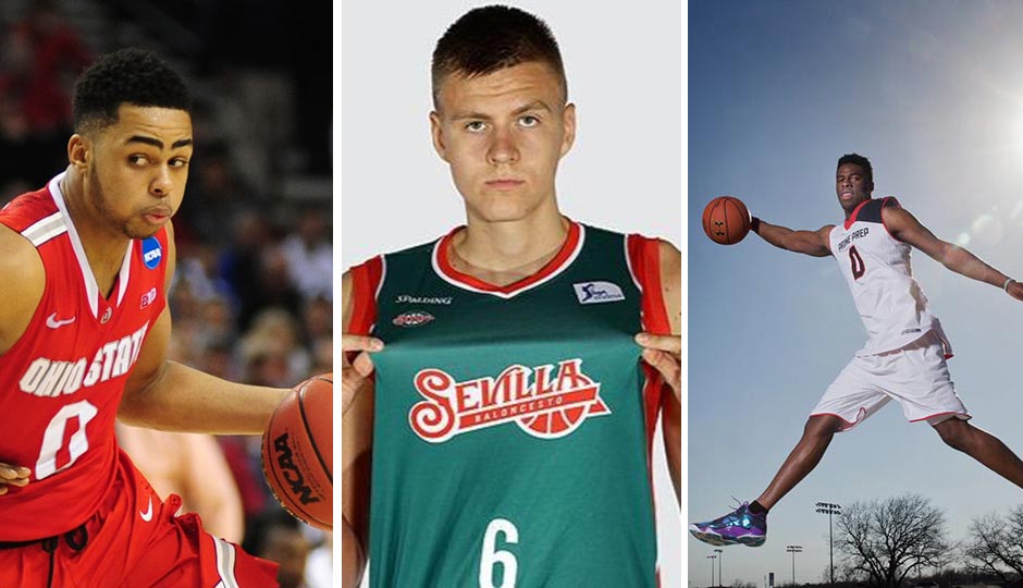 D'Angelo Russell (Godofredo Vasquez, USA Today Sports) | Kristaps Porzingis (Twitter) | Emanuel Mudiay (Kevin Jairaj, USA Today Sports)