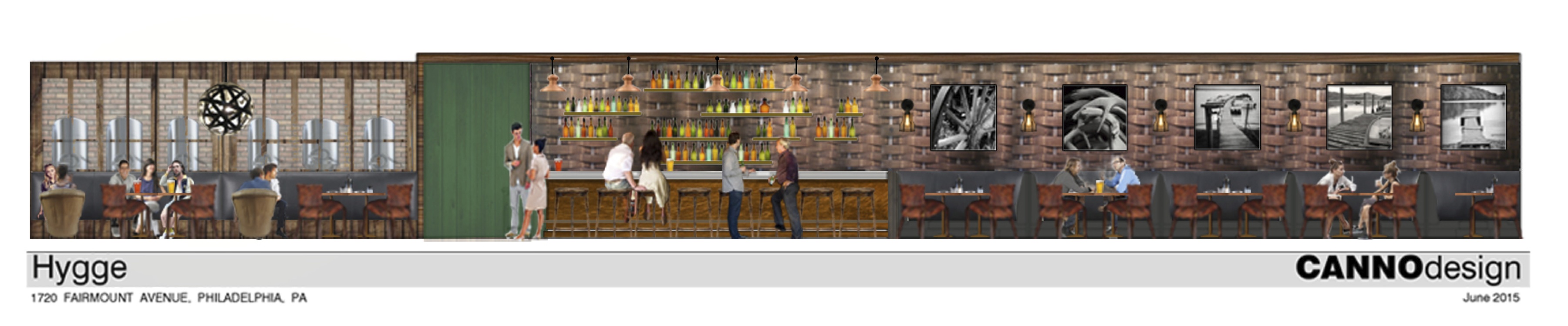 3 Seating Areas: lounge area, bar and dining room