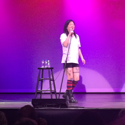 Cho performing at Borgata.