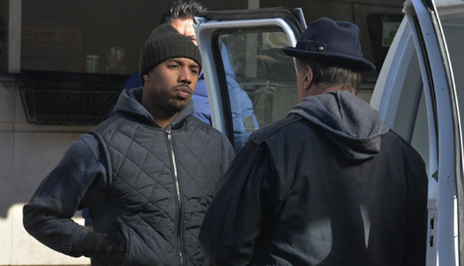 Michael B. Jordan and Sylvester Stallone in Creed
