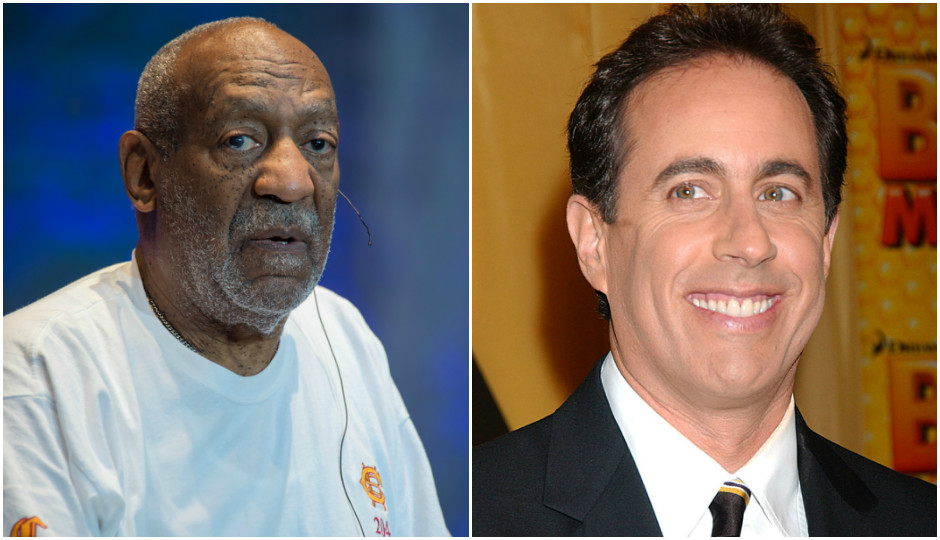 Bill Cosby (Randy Miramontez / Shutterstock.com) and Jerry Seinfeld (Everett Collection / Shutterstock.com)