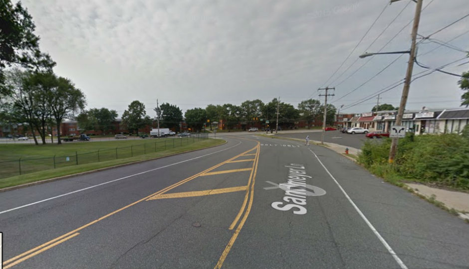 Sandmeyer Lane near Red Lion Road, the reported area of the crash. Photo | Google Street View