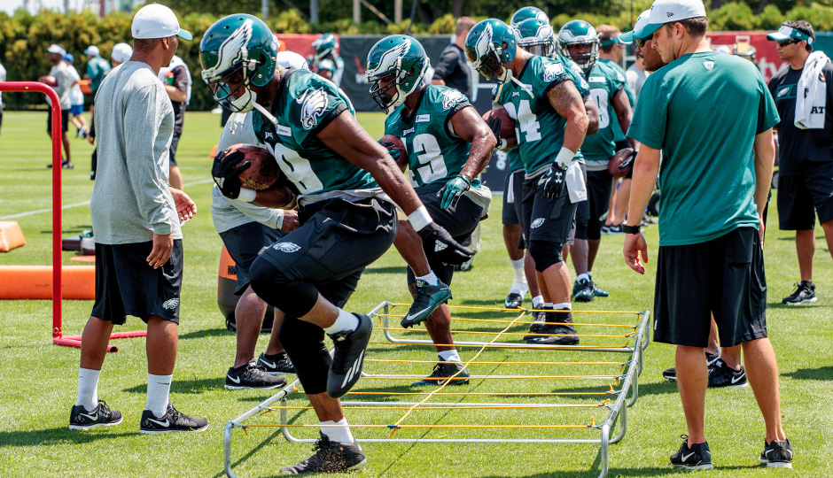 Eagle RBs (Jeff Fusco).