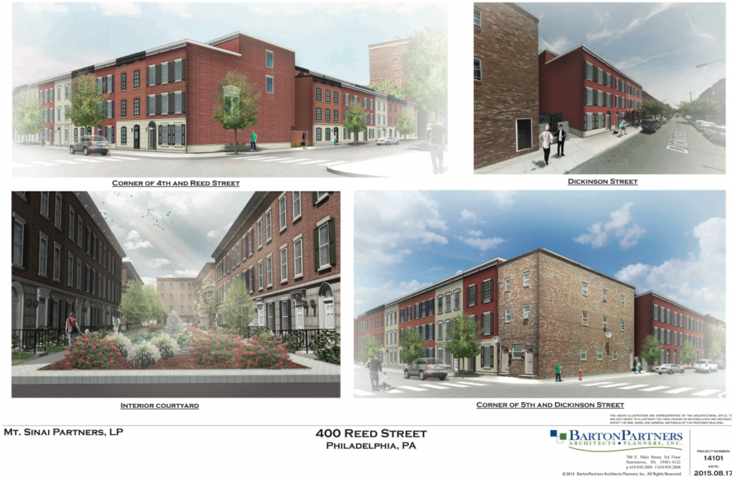 400 Reed Street | Via Civic Design Review, Mt. Sinai Partners LP, Barton Partners Architects